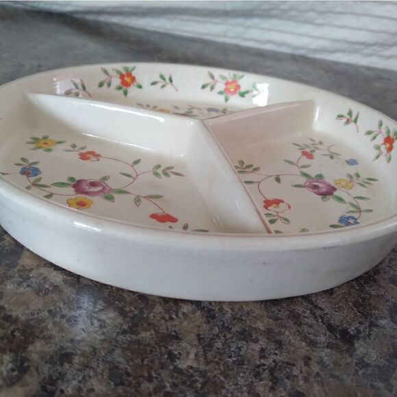 Vintage TT Takito divided dish, Hand painted, Made in Japan. GY - Picture 2 of 4